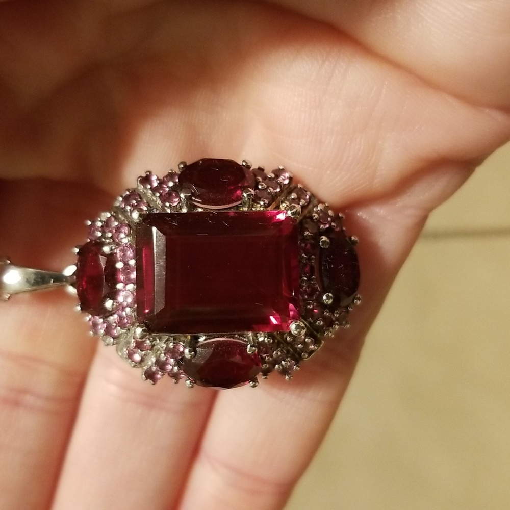 Sterling silver pendant on a sterling silver chain